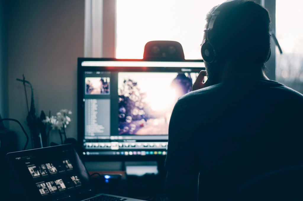 designer working computer